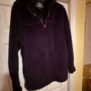 Women's Black Sherpa Jacket